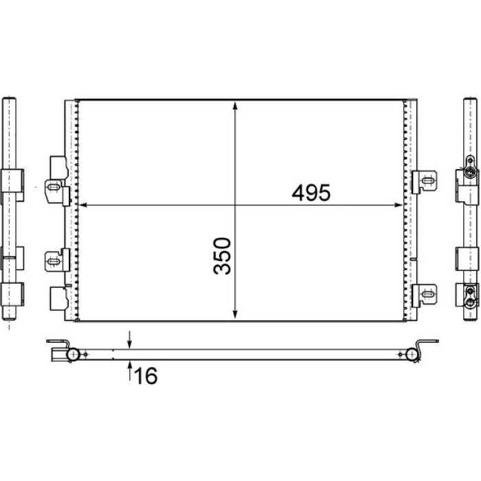 Kondensator, Klimaanlage AC 525 000S Kondensator, Klimaanlage AC 525 000S