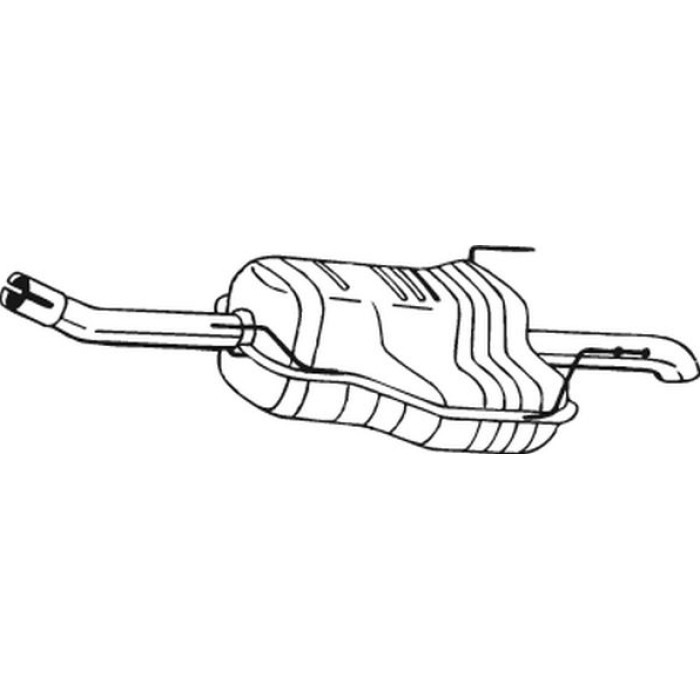 Bosal Schalldämpfer 185-129 Bosal Schalldämpfer 185-129