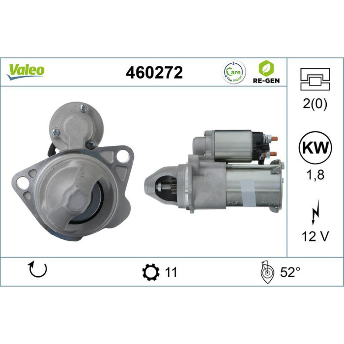 Valeo Anlasser 460272 Valeo Anlasser 460272