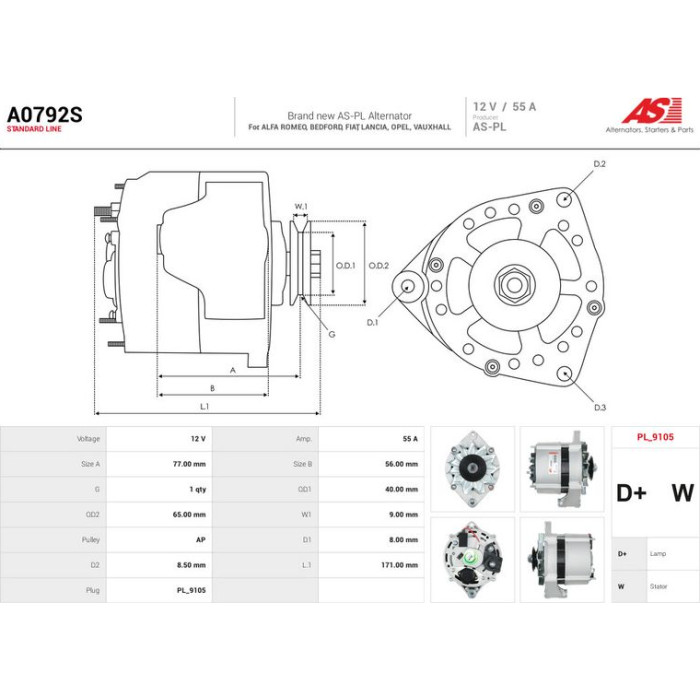 AS-PL Generator A0792S AS-PL Generator A0792S