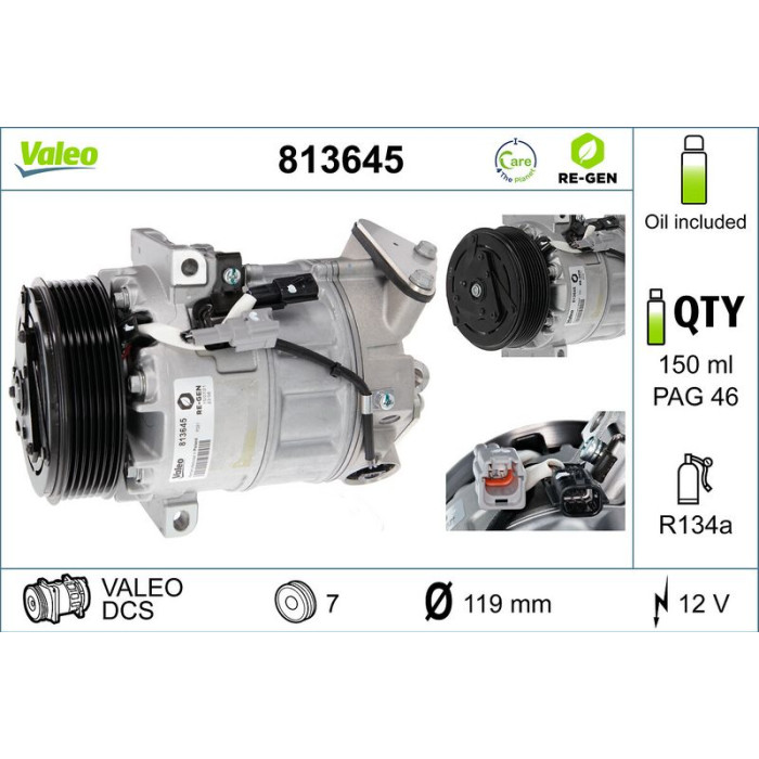 Valeo Kompressor 813645 Valeo Kompressor 813645