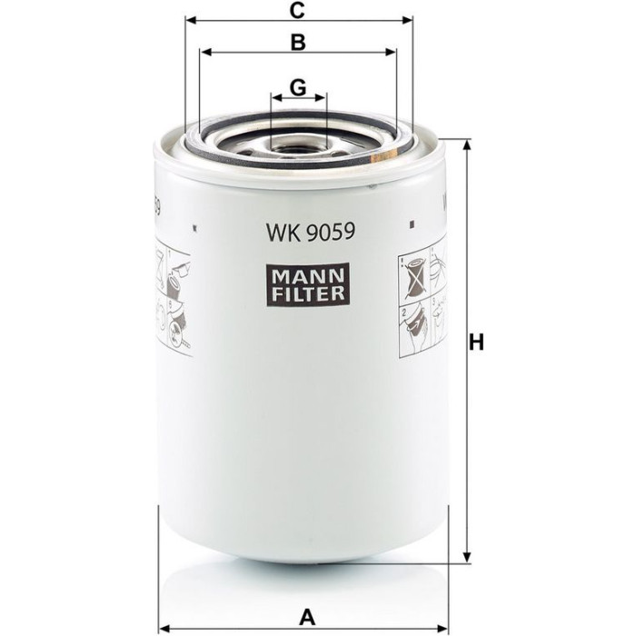 WK 9059 MANN-FILTER Industriefilter WK 9059 WK 9059 MANN-FILTER Industriefilter WK 9059