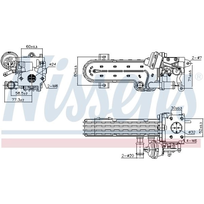 Nissens AGR-Kühler 989413 Nissens AGR-Kühler 989413