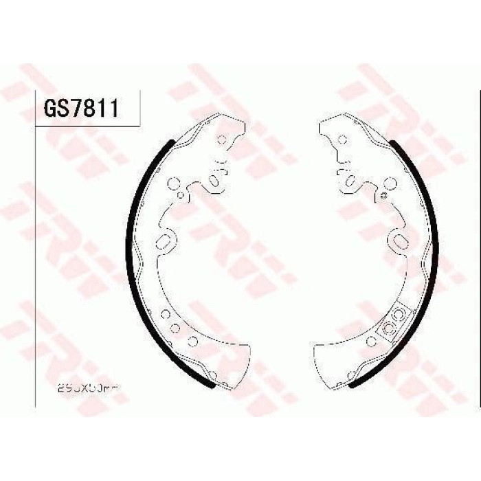 GS7811 TRW Bremsbacken GS7811 GS7811 TRW Bremsbacken GS7811