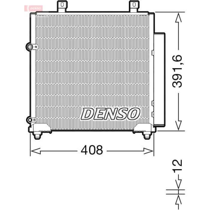 Denso Klimakondensator DCN45012 Denso Klimakondensator DCN45012