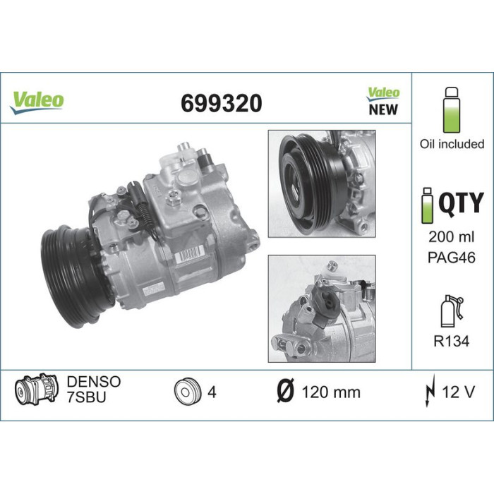 Valeo Kompressor 699320 Valeo Kompressor 699320