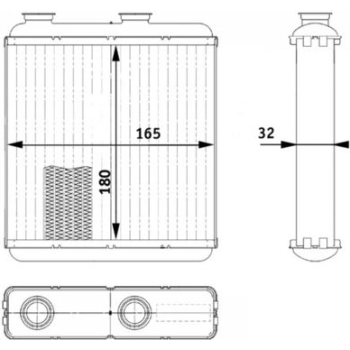 MAHLE Wärmetauscher, Innenraumheizung AH 81 000P MAHLE Wärmetauscher, Innenraumheizung AH 81 000P