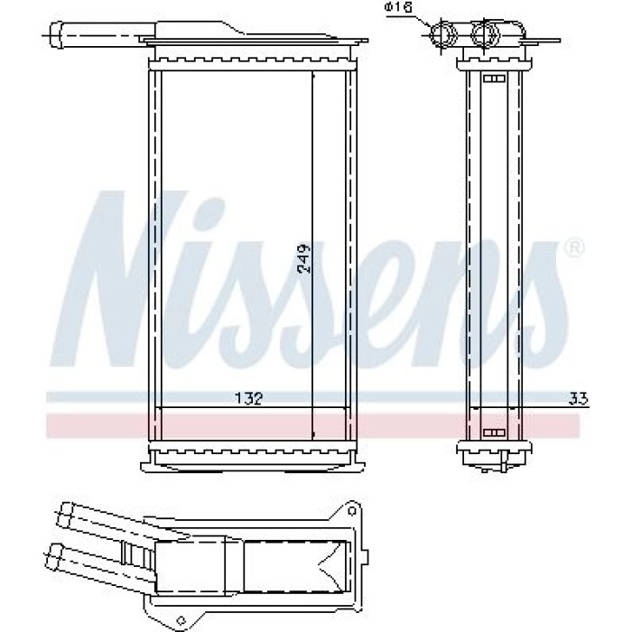 Nissens Heizungskühler PKW 71751 Nissens Heizungskühler PKW 71751