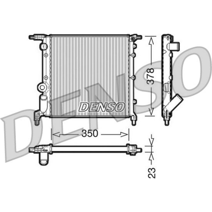 Denso Motorkühler DRM23005 Denso Motorkühler DRM23005