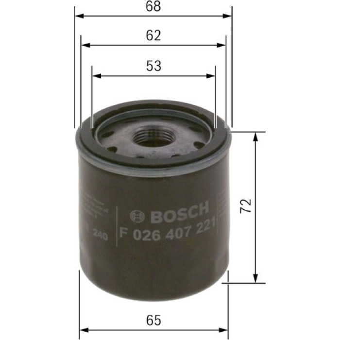 Bosch Ölfilter F 026 407 221 Bosch Ölfilter F 026 407 221