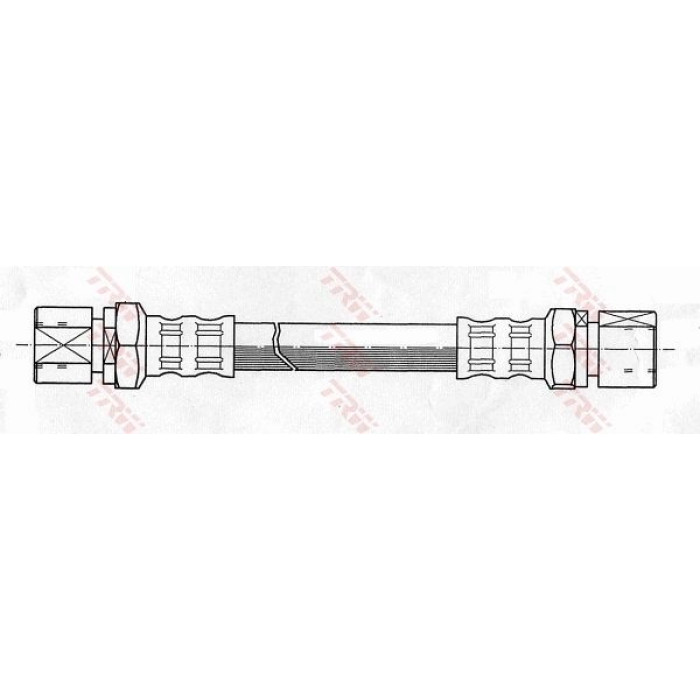 TRW Bremsschlauch Hinterachse links PHA526 TRW Bremsschlauch Hinterachse links PHA526