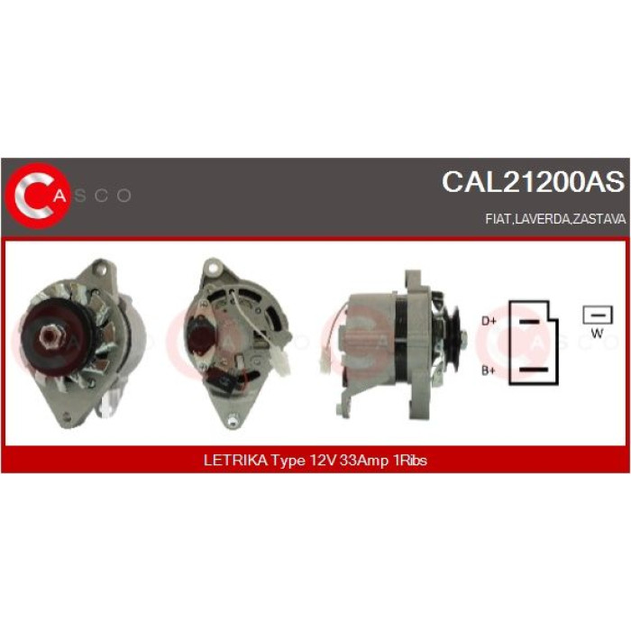 CASCO Generator CAL21200AS CASCO Generator CAL21200AS