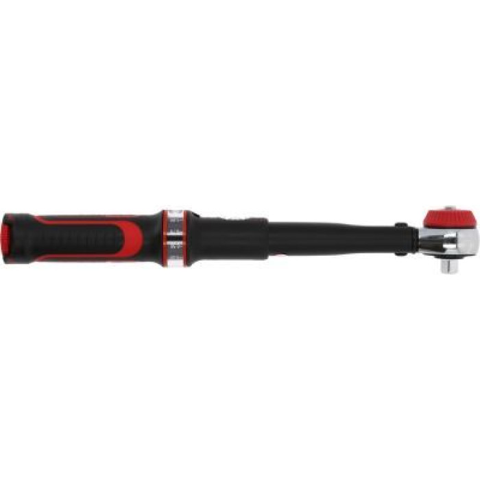 KS TOOLS ERGOTORQUE®Präzisions-Drehmomentschlüssel mit Ratschenkopf mit Drehknopfverstellung 516.1422