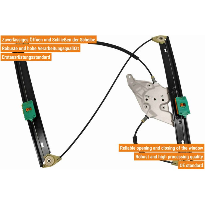 VAICO V10-1880 Fensterheber vorne rechts, elektrisch, ohne Motor VAICO V10-1880 Fensterheber vorne rechts, elektrisch, ohne Motor