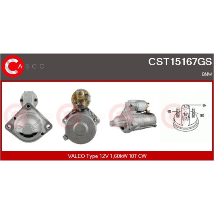 CASCO Anlasser CST15167GS