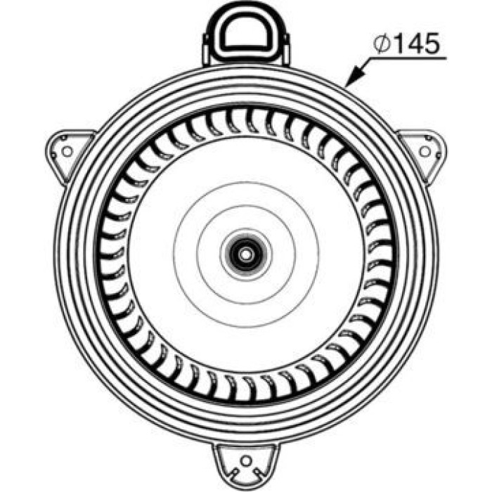 Innenraumgebläse AB 268 000P Innenraumgebläse AB 268 000P