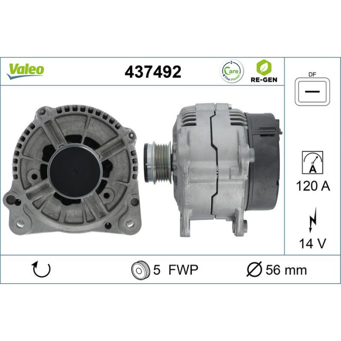 Valeo Lichtmaschine 437492 Valeo Lichtmaschine 437492