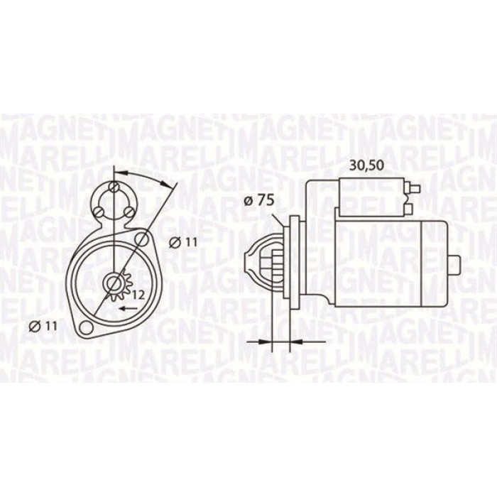 Magneti Marelli Anlasser 063523627010 Magneti Marelli Anlasser 063523627010