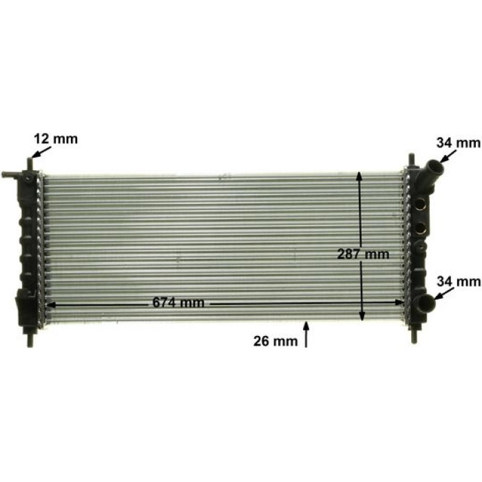 MAHLE Kühler, Motorkühlung CR 313 000P MAHLE Kühler, Motorkühlung CR 313 000P