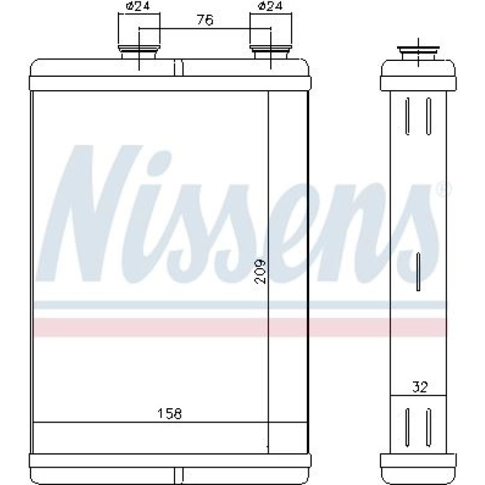 Nissens Heizungskühler PKW 71451 Nissens Heizungskühler PKW 71451