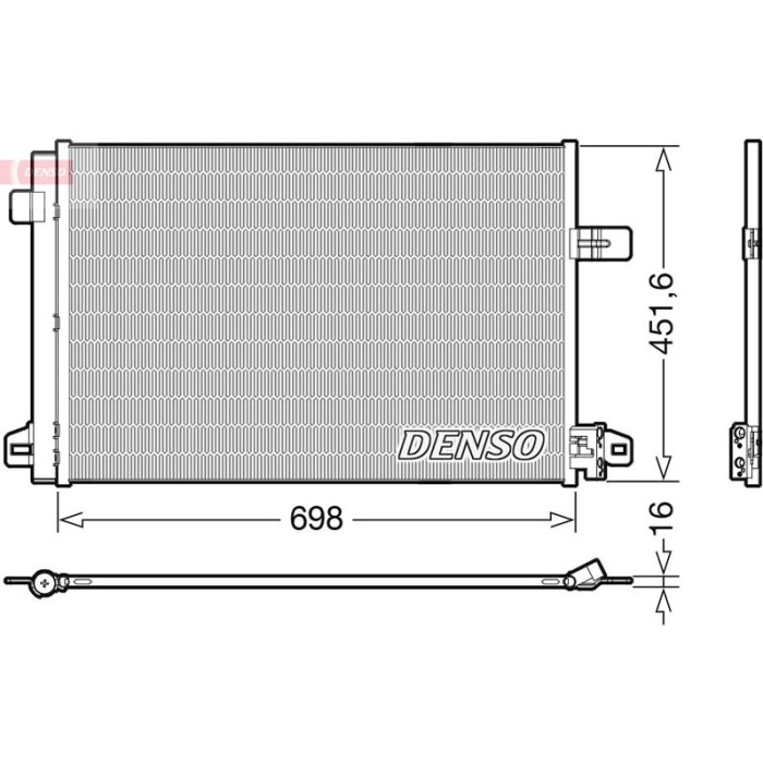 Denso Klimakondensator DCN32028 Denso Klimakondensator DCN32028