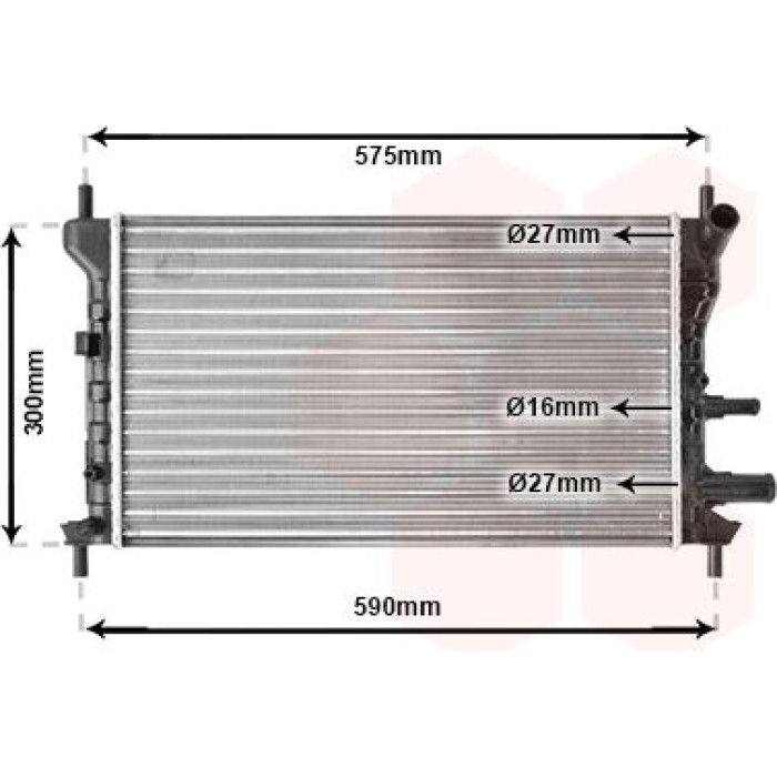 Van Wezel Motorkühler 18002218 Van Wezel Motorkühler 18002218