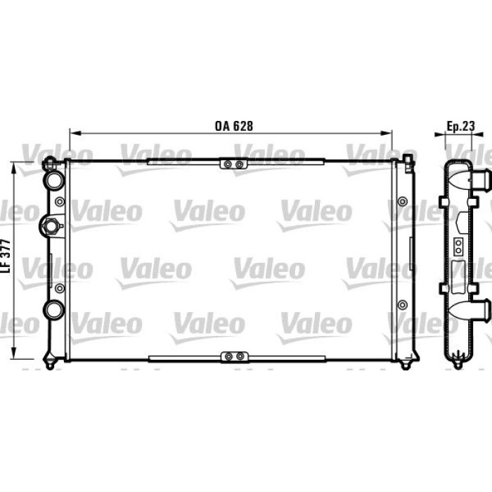 Valeo Motorkühler 732710 Valeo Motorkühler 732710