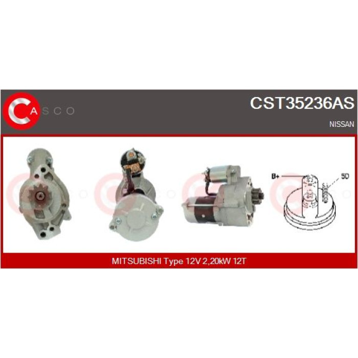 CASCO Anlasser CST35236AS CASCO Anlasser CST35236AS