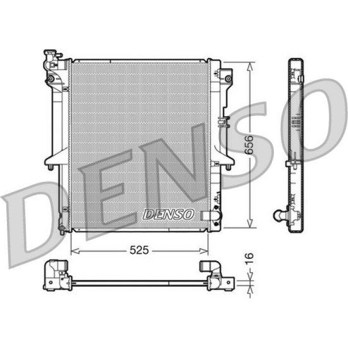 Denso Motorkühler DRM45017 Denso Motorkühler DRM45017