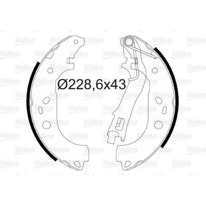Valeo Bremsbacken 564085 Valeo Bremsbacken 564085