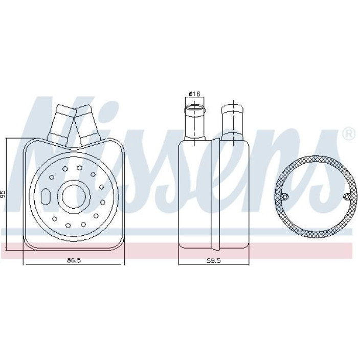 Nissens Ölkühler PKW 90608 Nissens Ölkühler PKW 90608