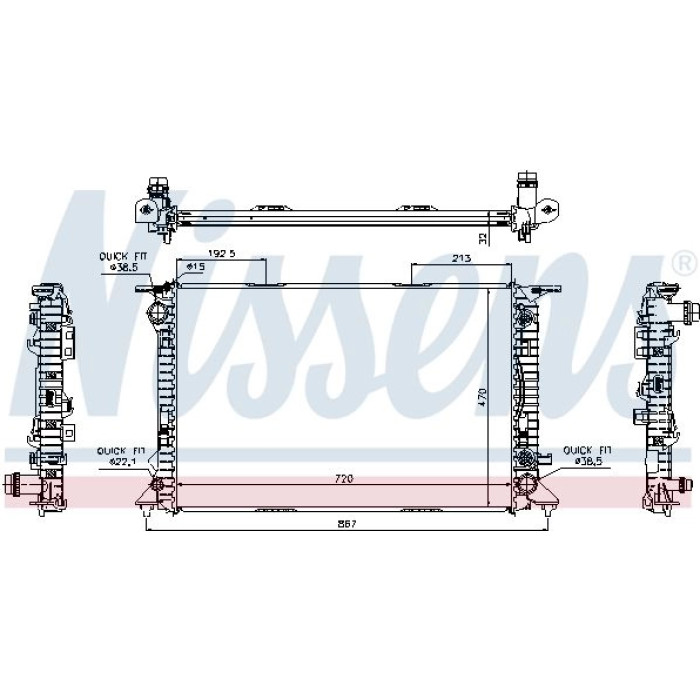Nissens Wasserkühler PKW 60318 Nissens Wasserkühler PKW 60318