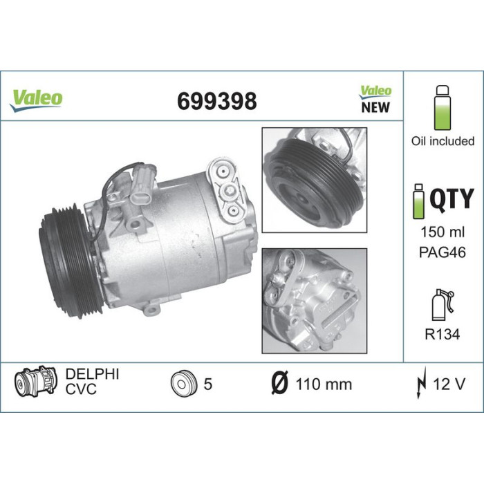 699398 Valeo Klimakompressor 699398