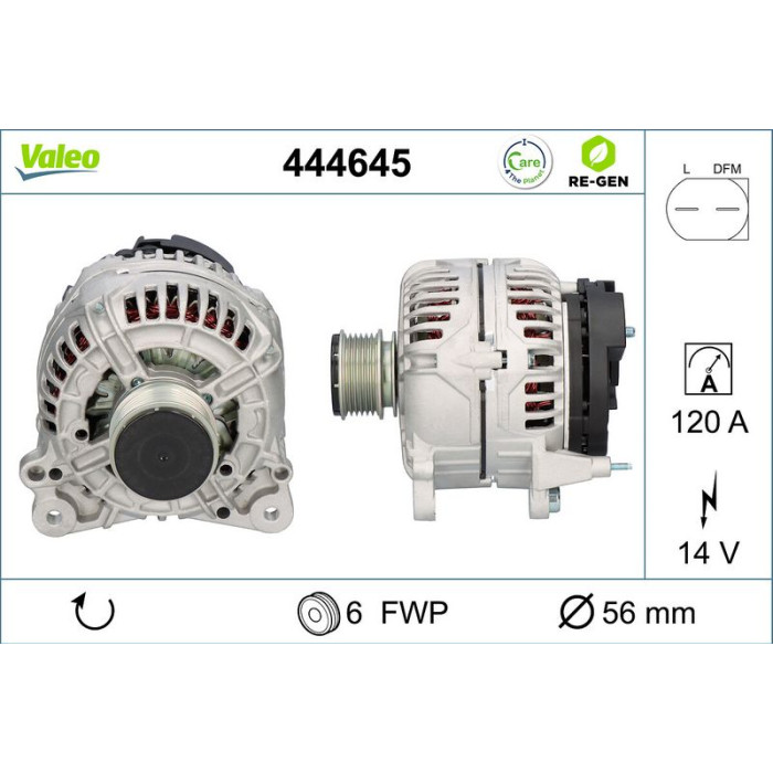 Valeo Lichtmaschine 444645 Valeo Lichtmaschine 444645