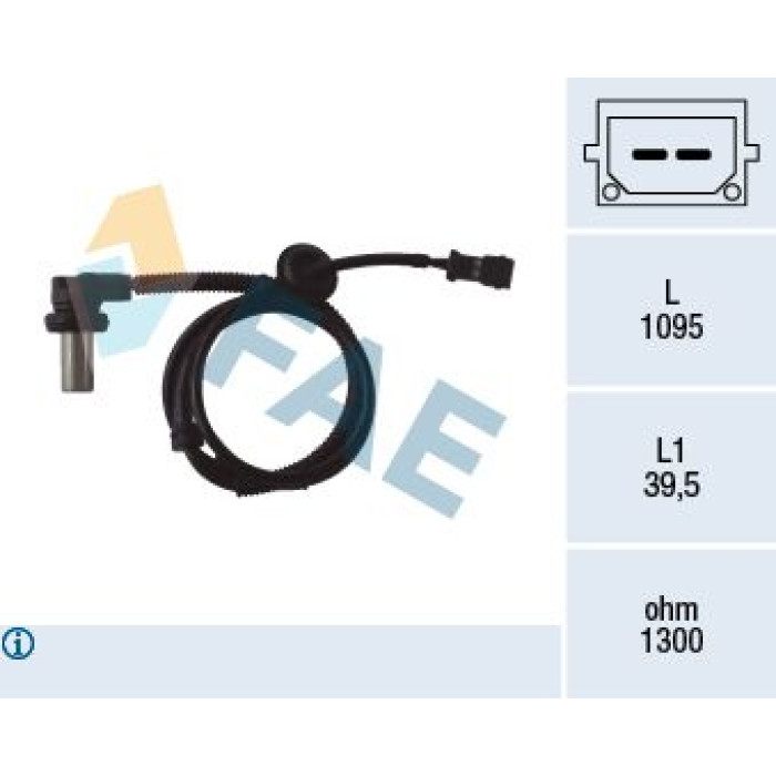 FAE Sensor, Raddrehzahl 78062 FAE Sensor, Raddrehzahl 78062