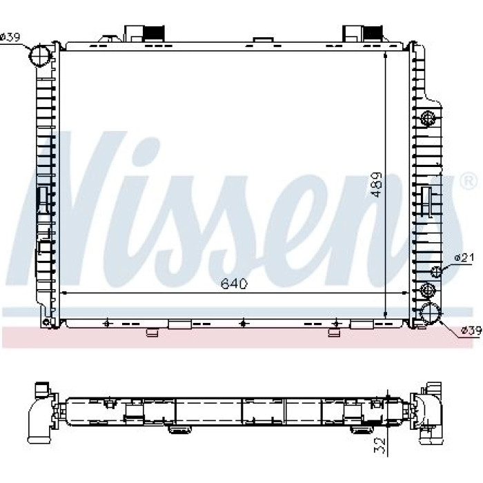 Nissens Wasserkühler PKW 62608A Nissens Wasserkühler PKW 62608A