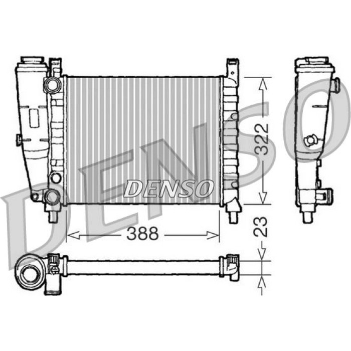 Denso Motorkühler DRM09142 Denso Motorkühler DRM09142