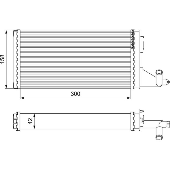Valeo Wärmetauscher 812342 Valeo Wärmetauscher 812342