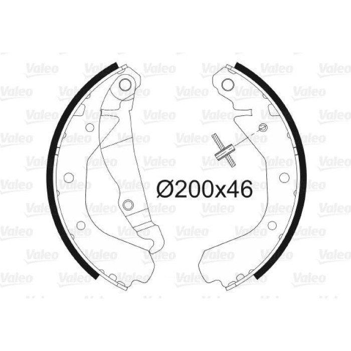 Valeo Bremsbacken 562038 Valeo Bremsbacken 562038