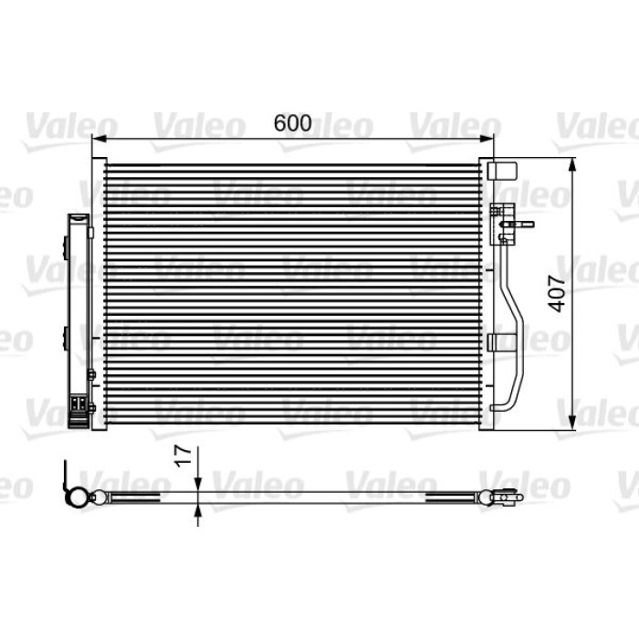 Valeo Klimakondensator 814478 Valeo Klimakondensator 814478