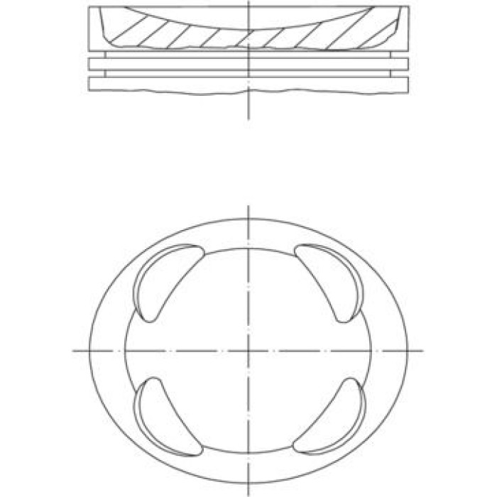 MAHLE Kolben 081 PI 00104 000 MAHLE Kolben 081 PI 00104 000