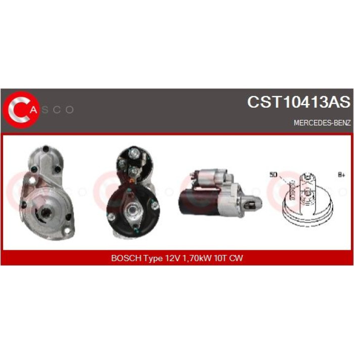 CASCO Anlasser CST10413AS