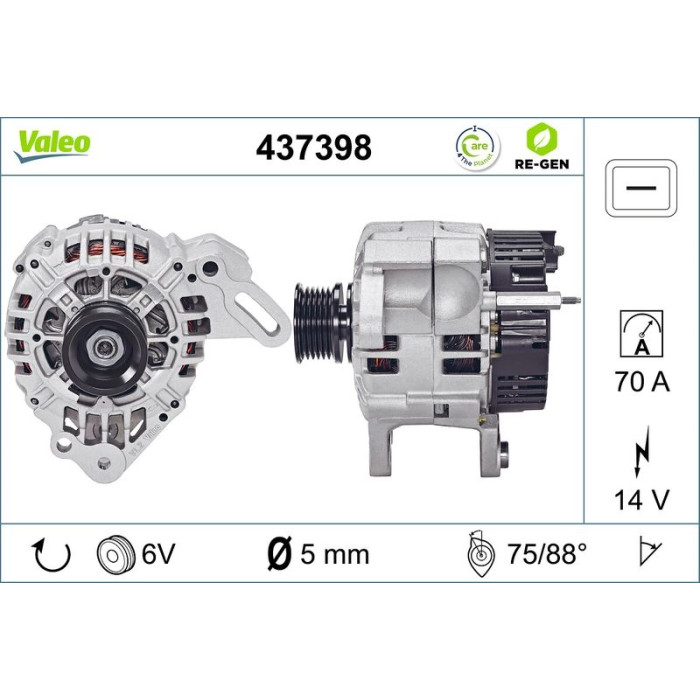 Valeo Lichtmaschine 437398 Valeo Lichtmaschine 437398
