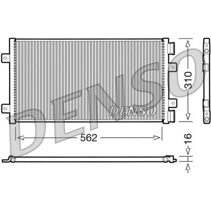 Denso Klimakondensator DCN09101 Denso Klimakondensator DCN09101