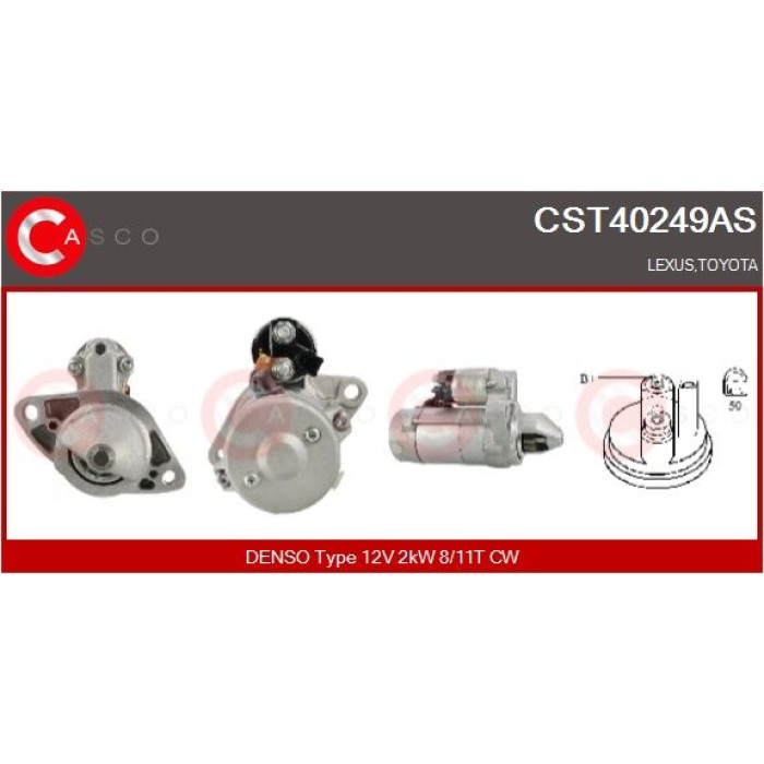 CASCO Anlasser CST40249AS CASCO Anlasser CST40249AS