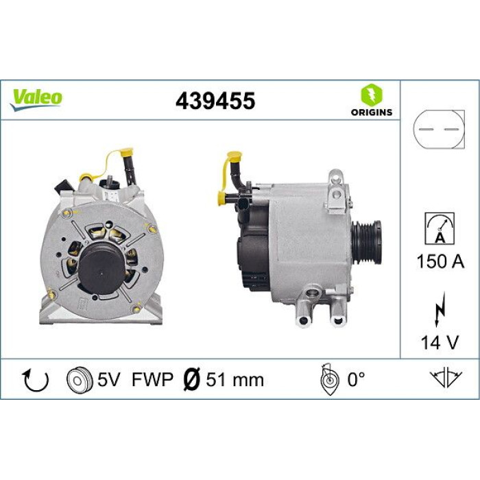 Valeo Lichtmaschine 439455 Valeo Lichtmaschine 439455