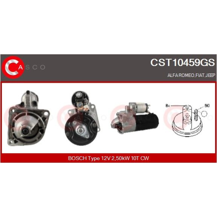 CASCO Anlasser CST10459GS CASCO Anlasser CST10459GS
