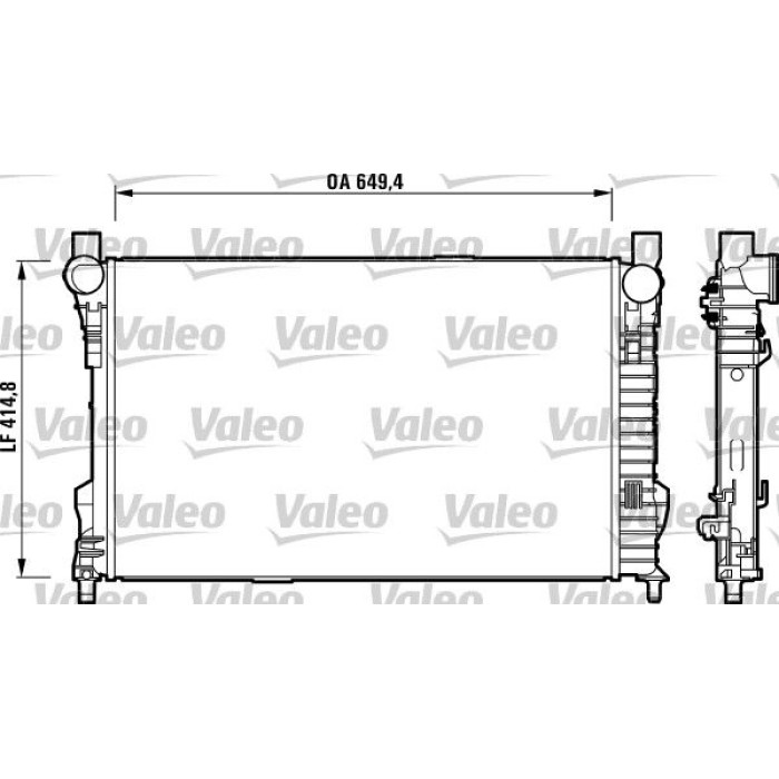 Valeo Motorkühler 732742 Valeo Motorkühler 732742