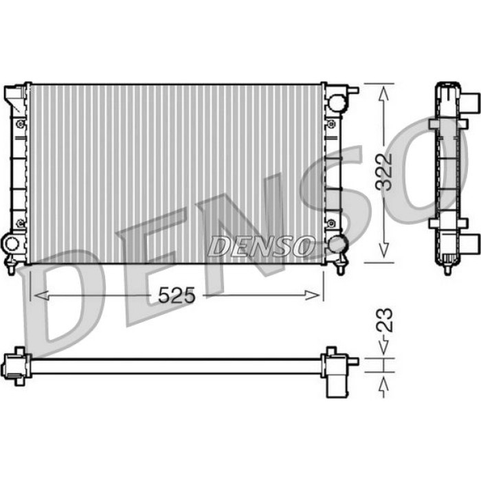 Denso Motorkühler DRM32024 Denso Motorkühler DRM32024