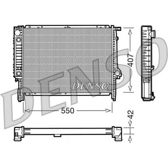 Denso Motorkühler DRM05040 Denso Motorkühler DRM05040